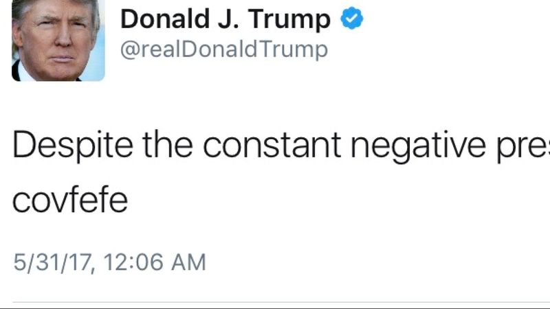 Trump 'covfefe' tweet confounds Twitter