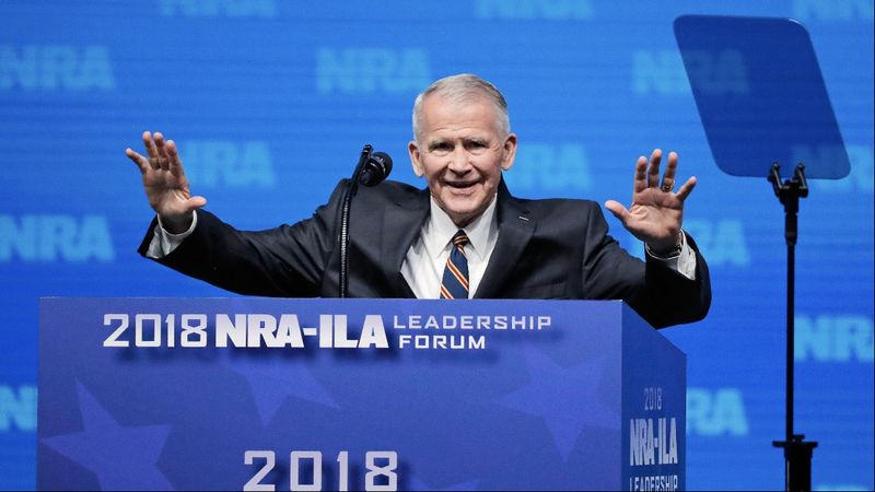 Oliver North steps down as NRA president