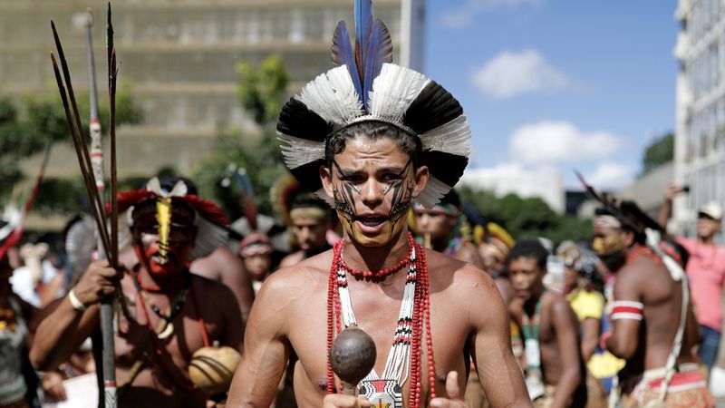Brazil's indigenous tribes protest Bolsonaro