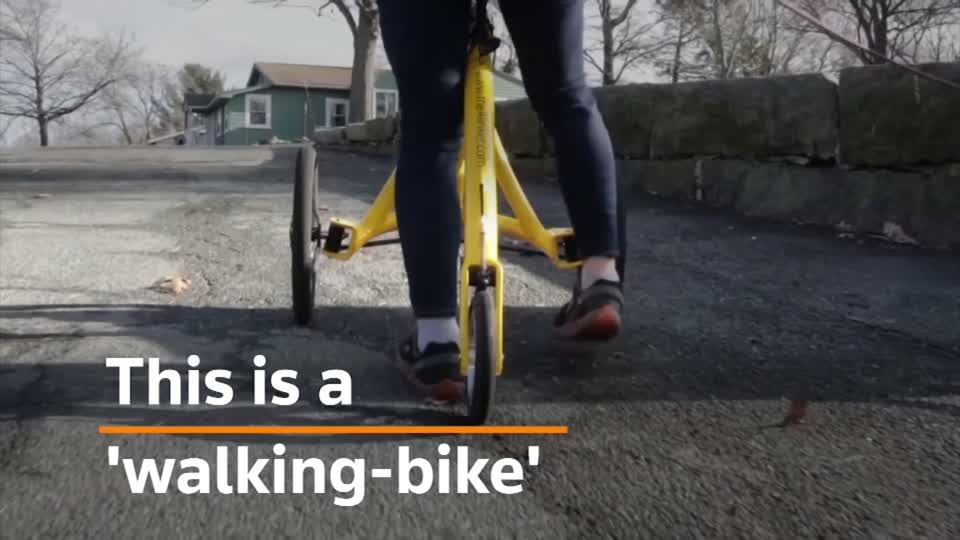 Dutch 'walking-bike' helps disabled=