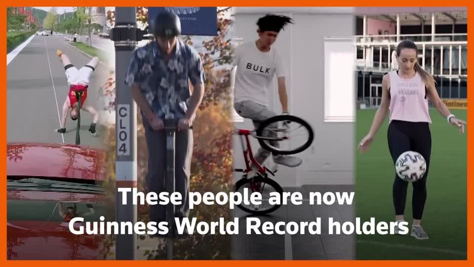 From backflips to pogo sticks, Guinness World Records are smashed