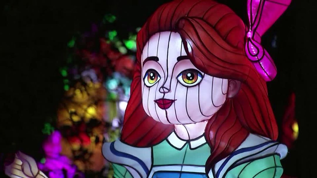Alice's 'Wonderland' figures light up Belgian zoo | Reuters