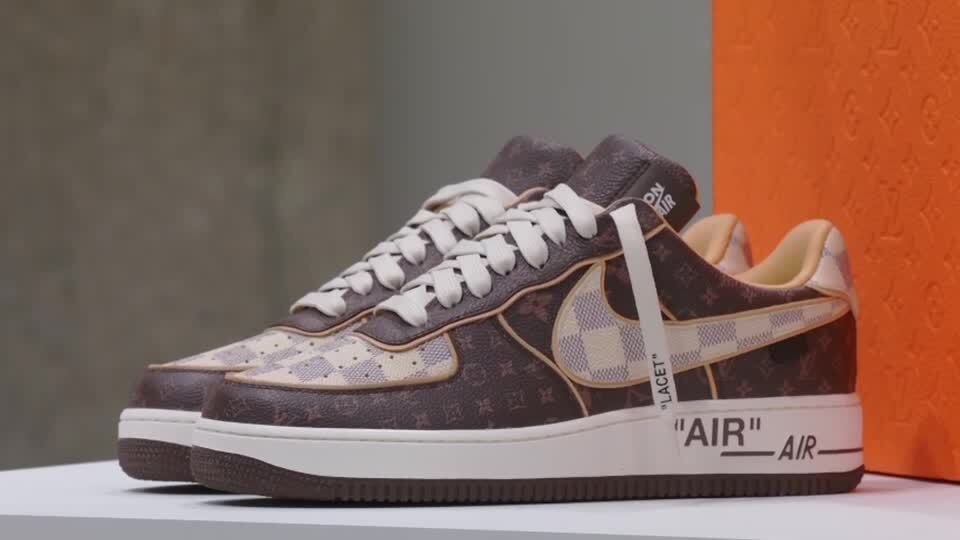 Nike and Louis Vuitton sneakers by Virgil Abloh set a record at an auction