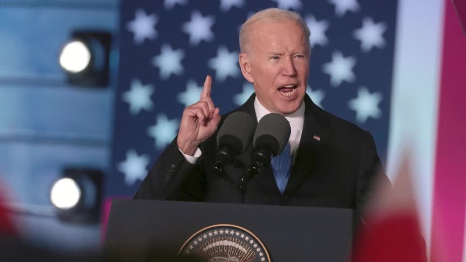 Biden says Putin 'cannot remain in power'