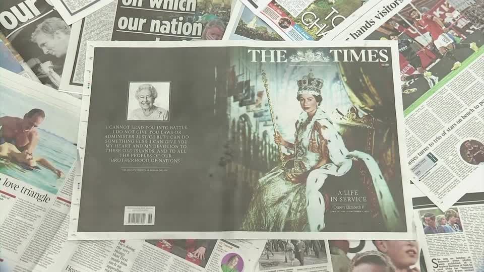 British press pays tribute to Queen Elizabeth II | ロイター