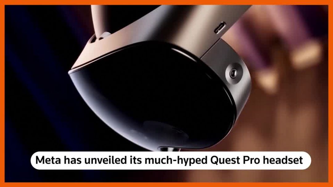 Meta's new Quest Pro headset, mixing real and virtual worlds