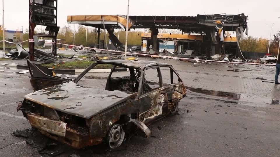 ウクライナのガソリンスタンドにミサイル攻撃、妊娠中の女性ら2人死亡