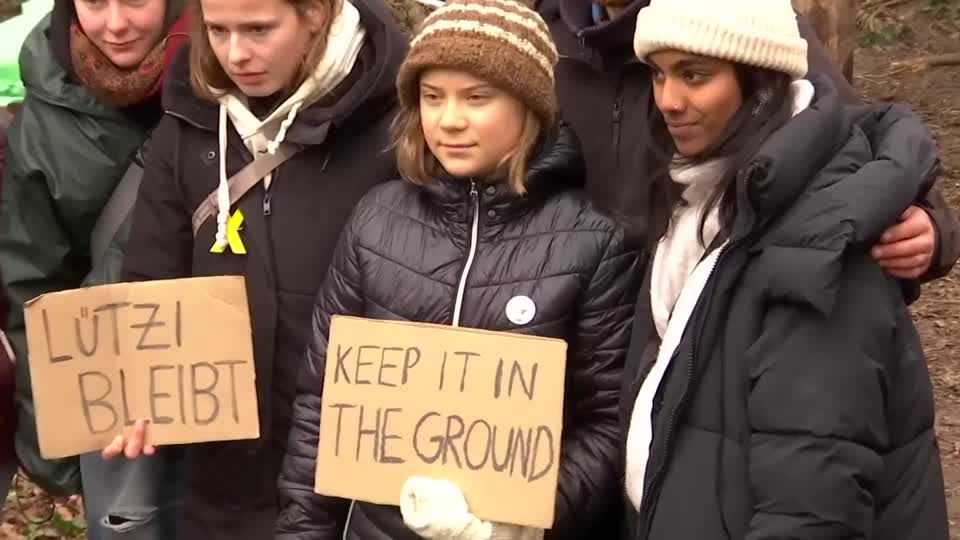 Greta Thunberg joins coal protesters in Luetzerath | Reuters