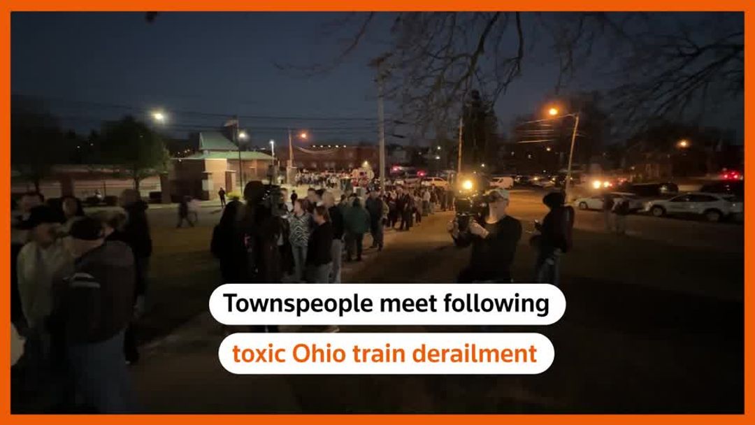 Angry Ohio townspeople seek answers on train's toxic spill | Reuters