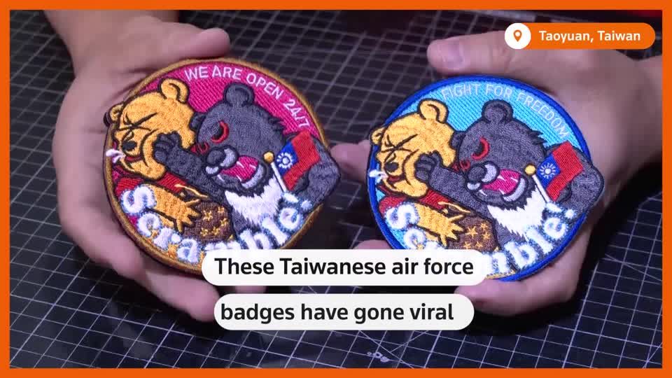 A punch in the face for Xi caricature: Taiwan air force badge goes