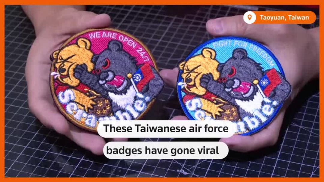 A punch in the face for Xi caricature: Taiwan air force badge goes