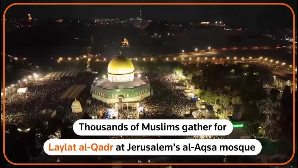 Thousands gather at al-Aqsa mosque for Laylat al-Qadr | Reuters