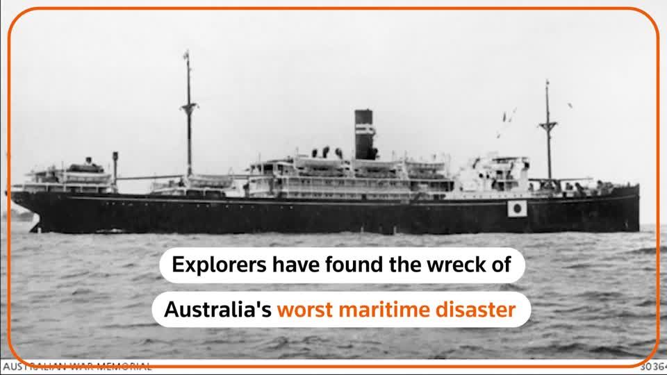Australia finds 'tragic' WWII ship wreck