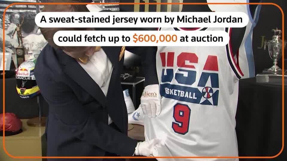 Michael Jordan's 1992 Olympic practice jersey up for auction, Sports