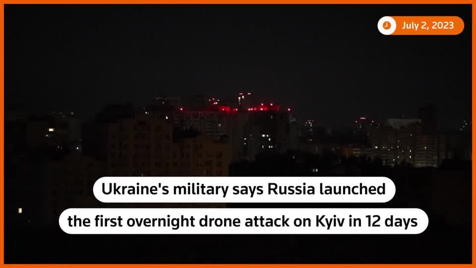 Russia launches first overnight drone attack on Kyiv in 12 days ...