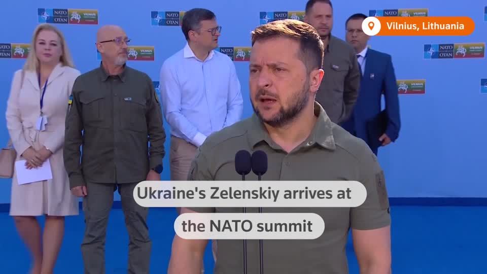 Ukraine's Zelenskiy arrives at NATO summit | Reuters