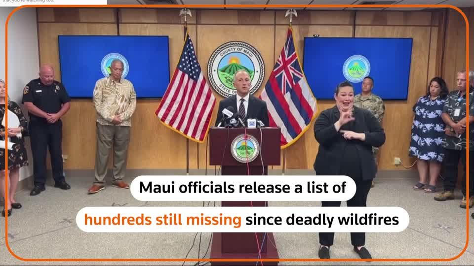 Maui releases list of hundreds missing after fires  Reuters Video