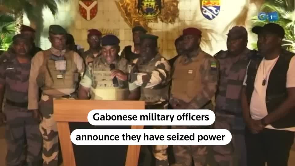 Gabonese military officers say they have seized power