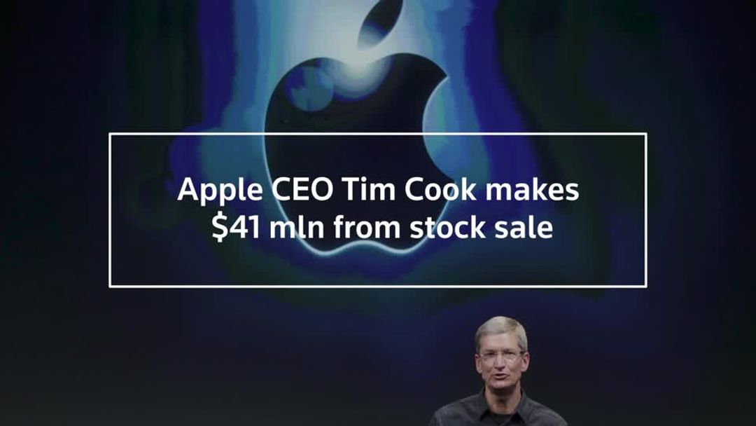 Apple CEO Tim Cook makes $41 mln from biggest stock sale in two years ...