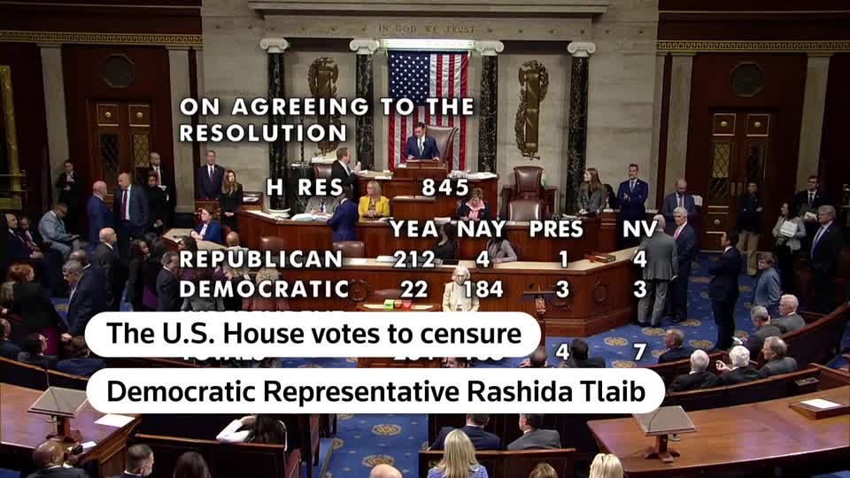 US House censures Rashida Tlaib over Israel comments | Reuters