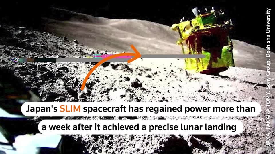 Japan's SLIM probe regains power more than a week after moon