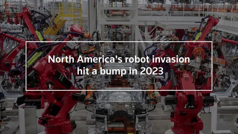 Robot invasion hit a bump in 2023 as North American economy cooled