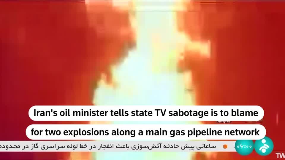 Iran S Main Gas Pipeline Hit By Sabotage Oil Minister Says Reuters