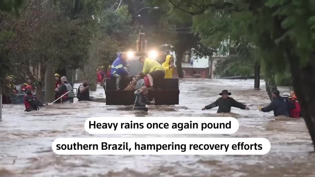Heavy rains return to southern Brazil, flooding even higher ground in ...