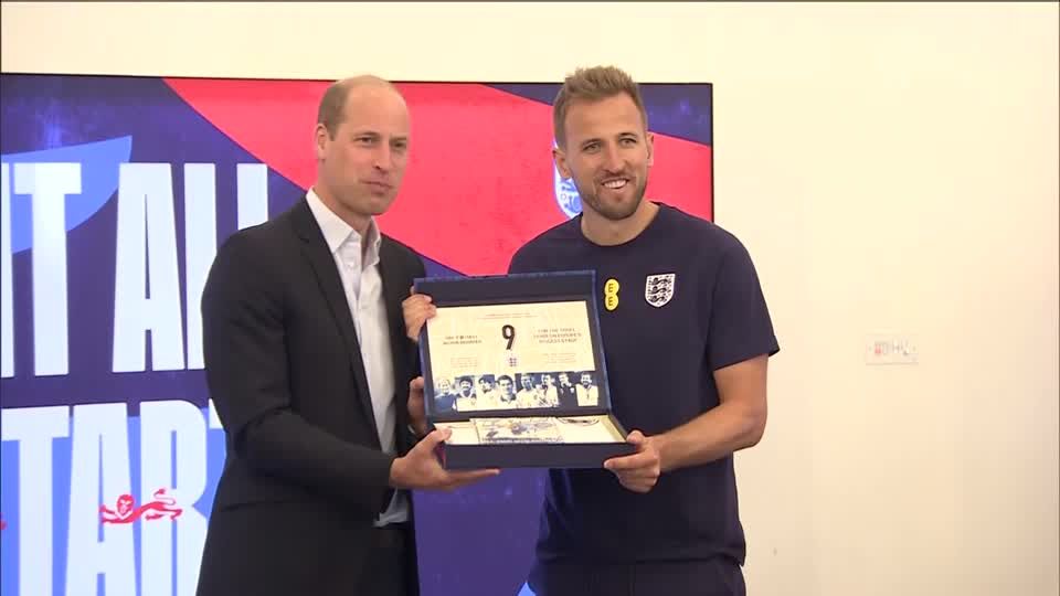 Prince William wishes England Euro squad well
