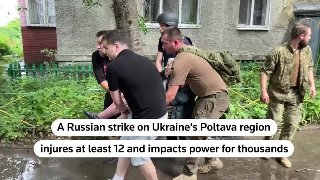 Russian attack on Ukraine's Poltava region injures 22, causes power ...