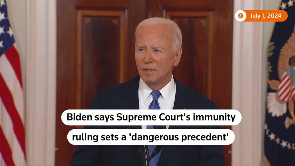 Biden warns SCOTUS ruling sets a 'dangerous precedent' | Reuters