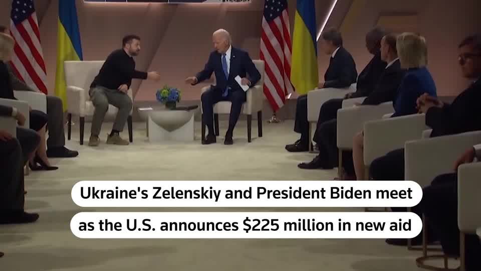 Biden meets Zelenskiy as US announces $225 million in new aid