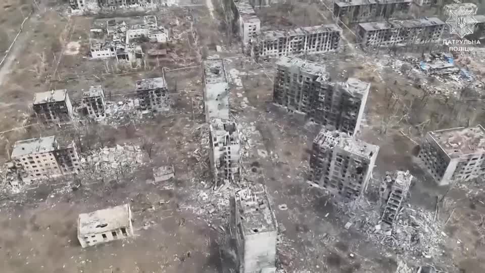 Drone shows destruction in Ukraine's Toretsk amid fighting with Russia ...