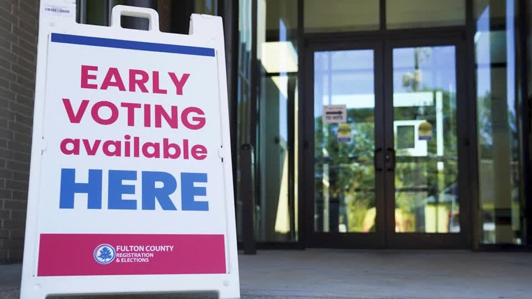 Georgia reports record turnout as early voting begins in US ...