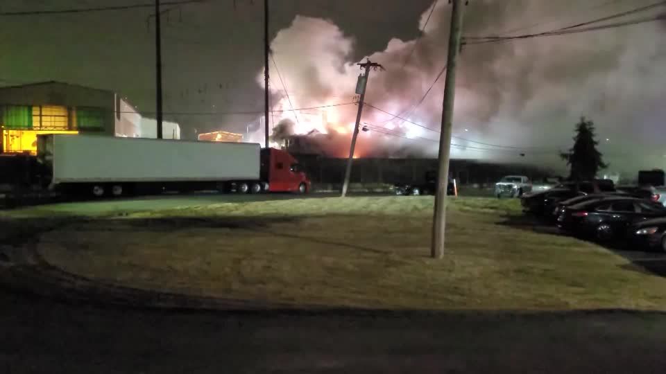 Fire engulfs passenger train at Pennsylvania station | Reuters