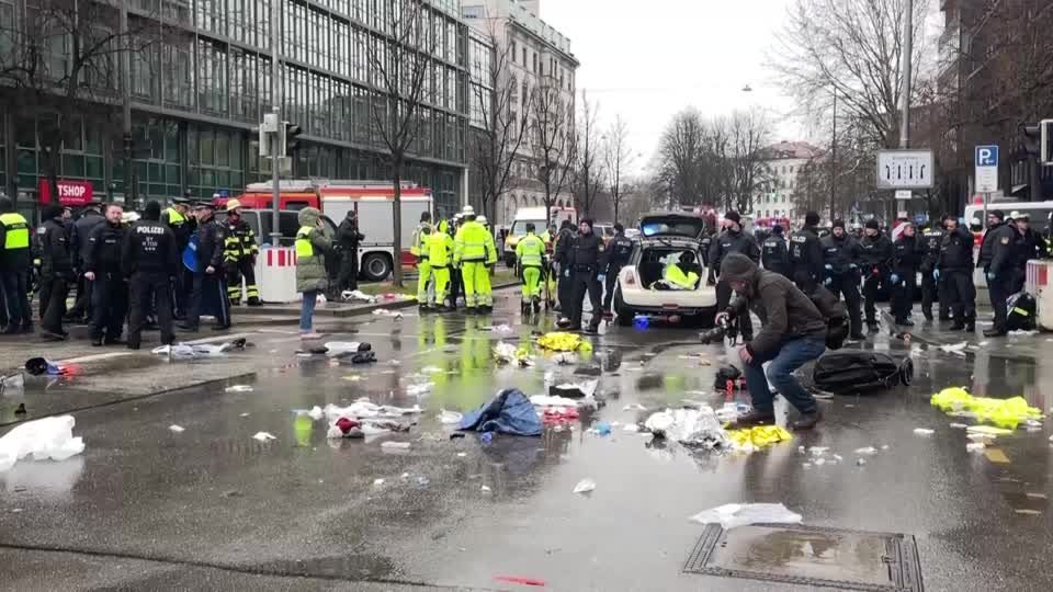Several injured after car drives into crowd of people in Munich | Reuters