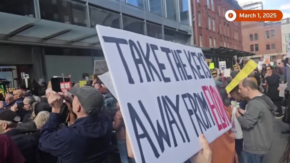 Anti-Musk protesters arrested outside New York Tesla dealership | Reuters