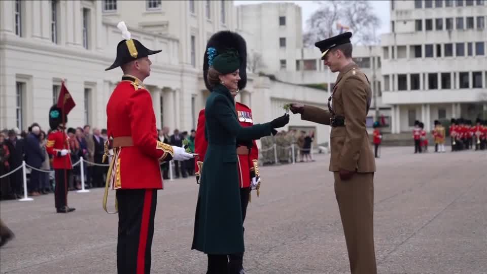 UK's Princess Kate attends St Patrick's Day parade in London | Reuters