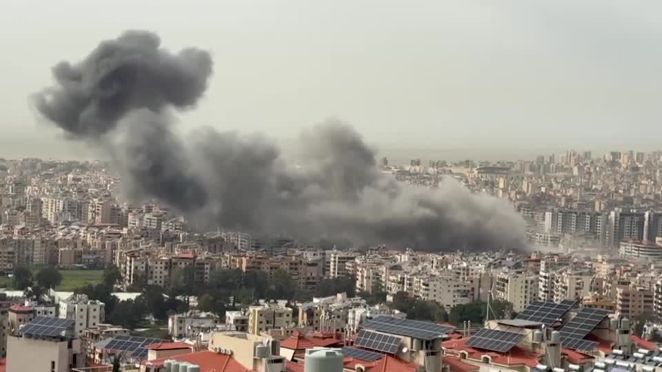 Israel hits Beirut's southern suburbs for first time since truce | Reuters
