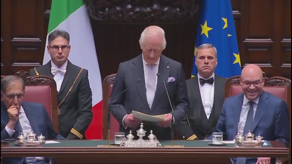 King Charles jokes about culinary 'corruption' in Italy's parliament ...