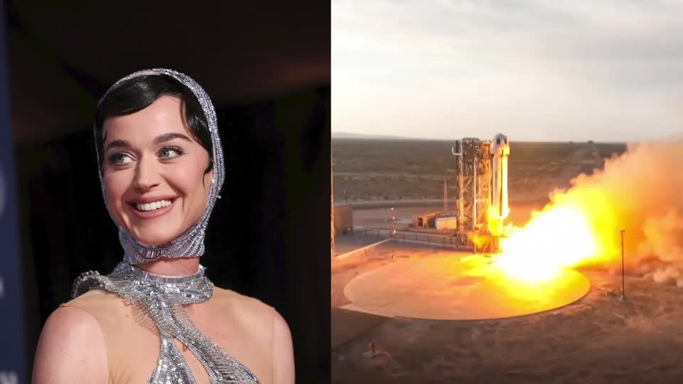 Katy Perry launched into space with Blue Origin's all-female crew | Reuters