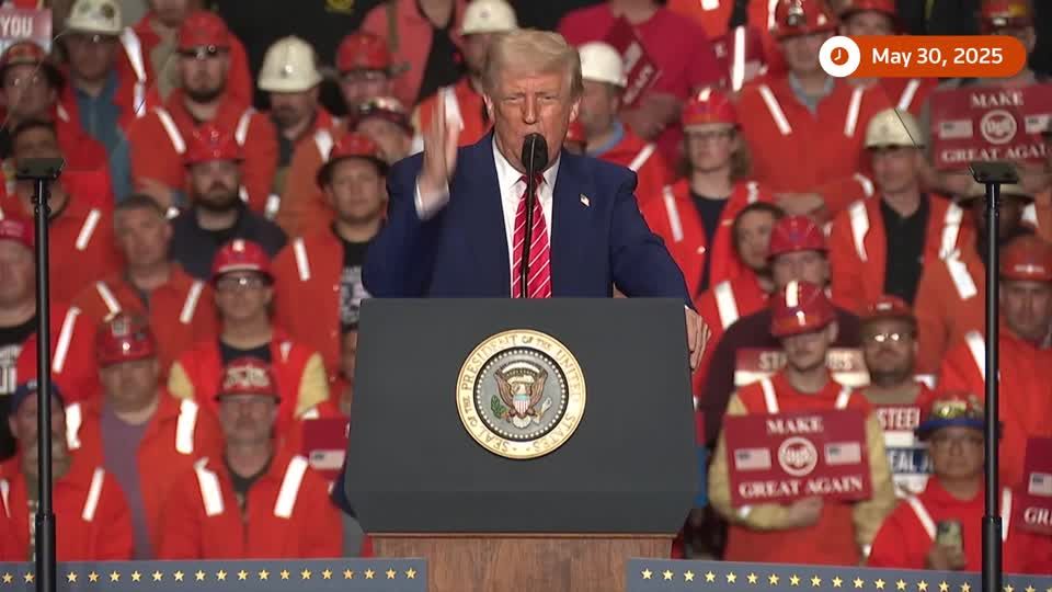 Trump says he plans to double steel tariffs to 50%