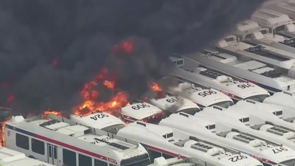 Large fire breaks out at a Philadelphia bus depot | Reuters