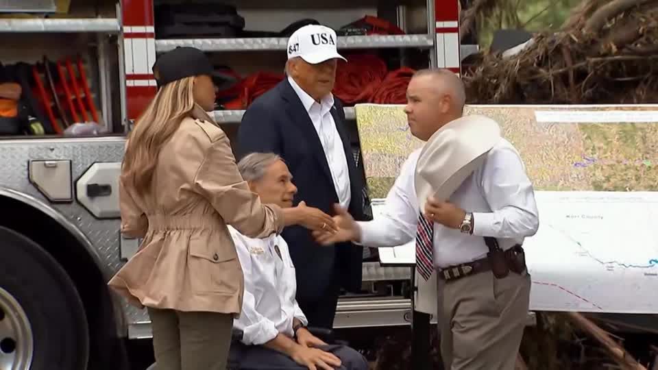 Trump visits Texas flood zone, defends government response | Reuters