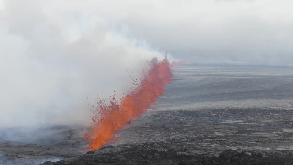 Iceland volcano spurts glowing lava in 12th eruption since 2021