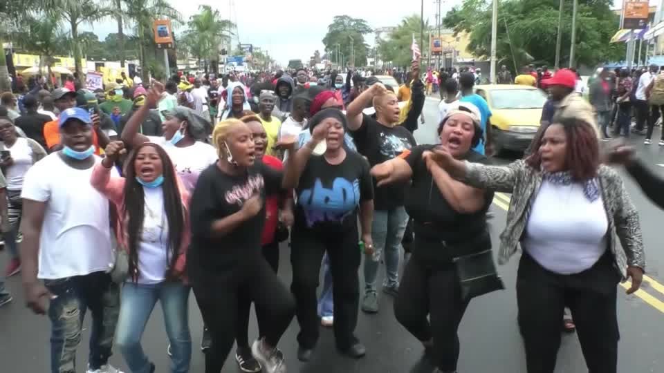 Liberians protest for reform over rising costs and alleged misconduct ...