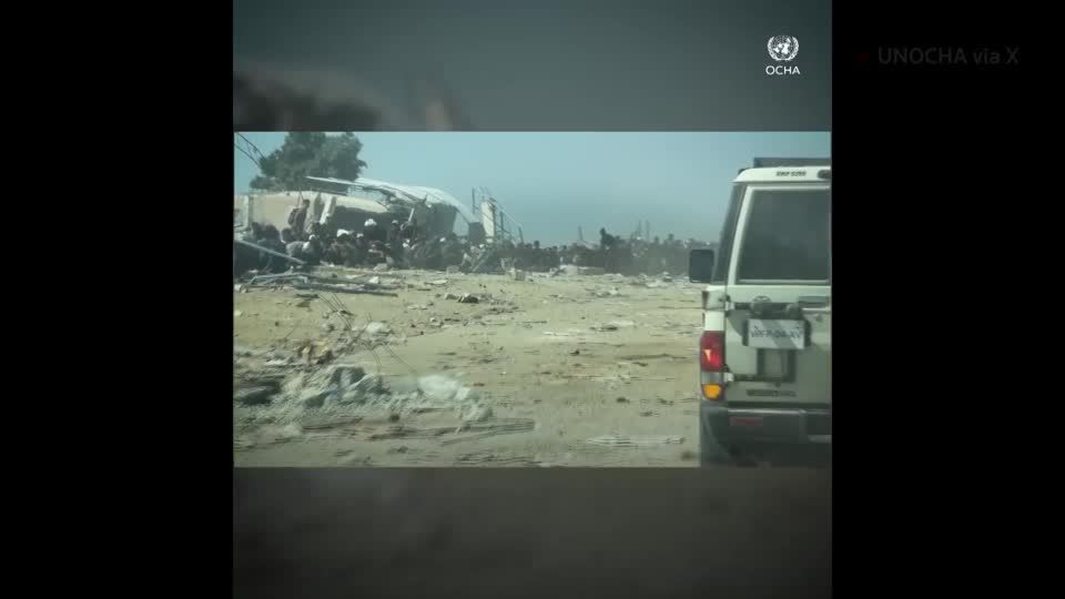 UN video shows shots fired as Palestinians wait for aid in Gaza | Reuters