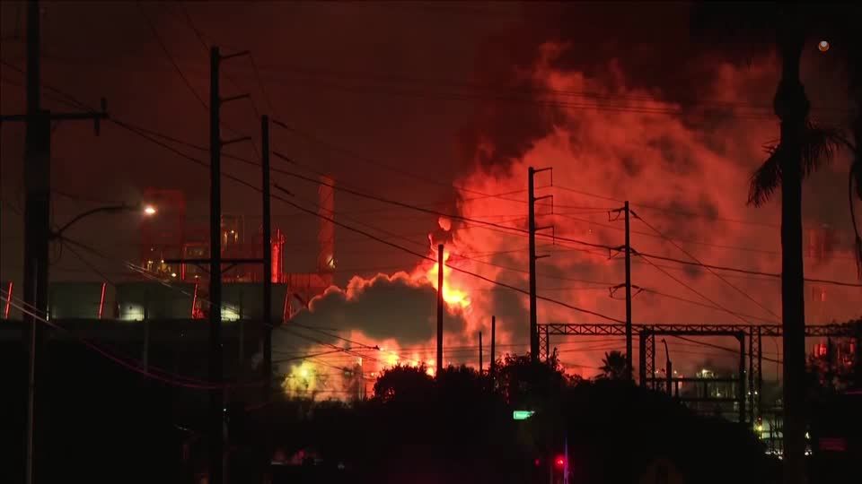 Massive fire breaks out at Chevron refinery in California | Reuters