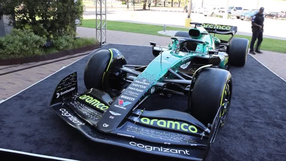 Aston Martin Aramco F1 Team unveils new car ahead of US Grand Prix ...