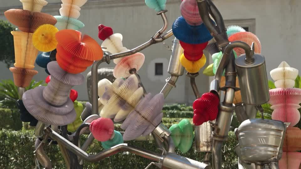 Japanese artist Miyazaki brings industrial sculpture to Rome